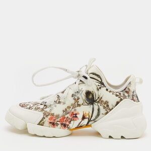 Christian Dior D-Connect sneakers featuring a floral print